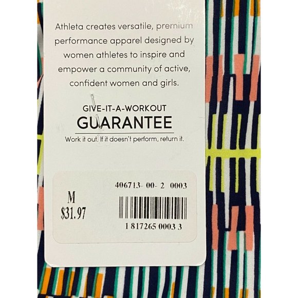NWT ATHLETA Prismatic Scoop One Piece Swim Suit MEDIUM Multicolor - Picture 3 of 6